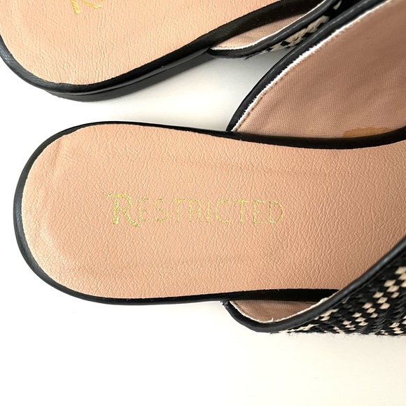 RESTRICTED Woven Mules Black Multi 9M - Picture 3 of 10